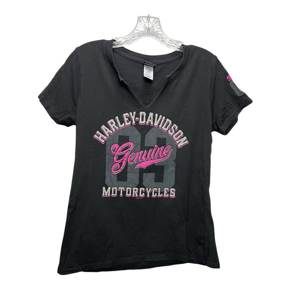 Harley Davidson Racing T-shirt Women’s V Neck